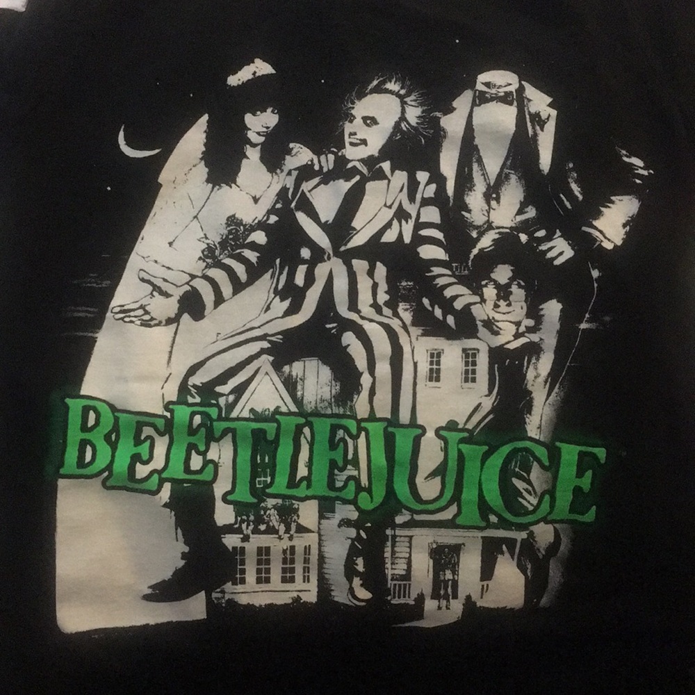 Hot Topic Beetlejuice Black Shirt